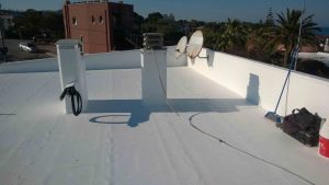rifacimento tetto in PVC per rivato ad opera dell'azienda ISOLSUD